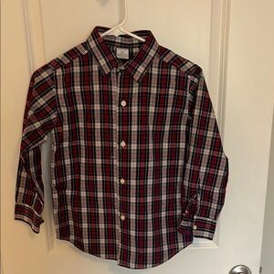 Plaid Kids Shirt - Red and Black